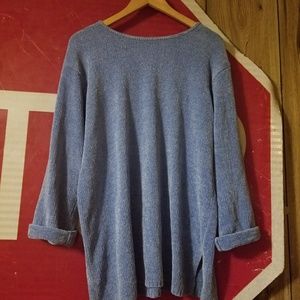Blue light sweater